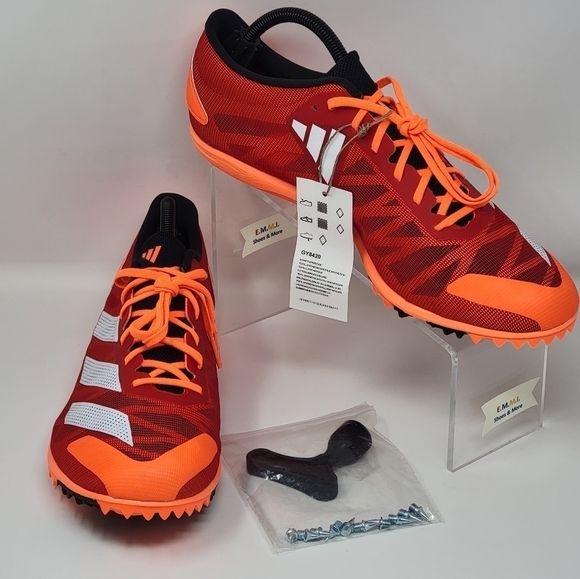 Adidas Adizero XCS Spikes Red VIVRED Track Running GY8420 Men\'s Size 11.5 New main image 9